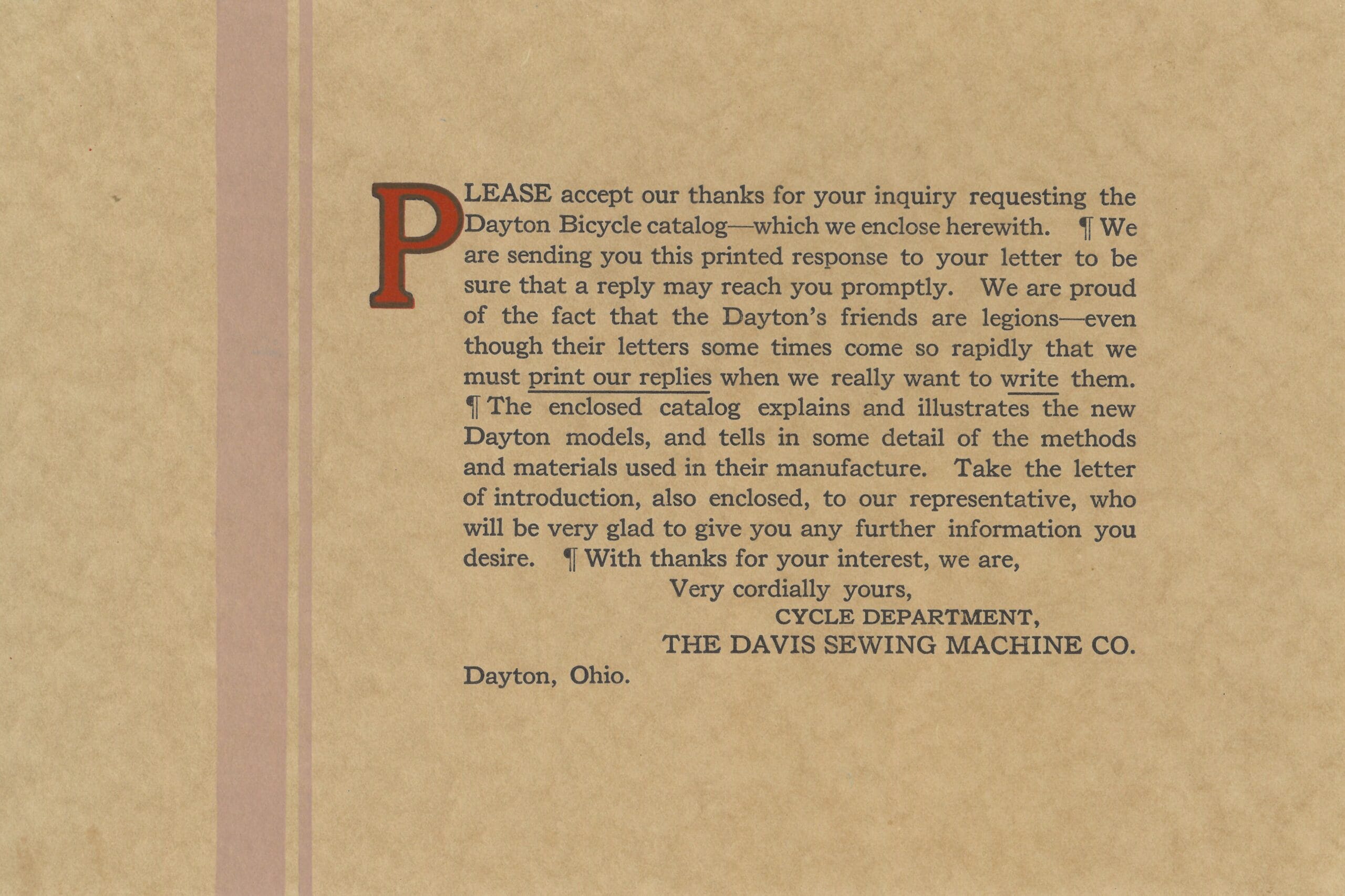 1919 Dayton-LooseInsert