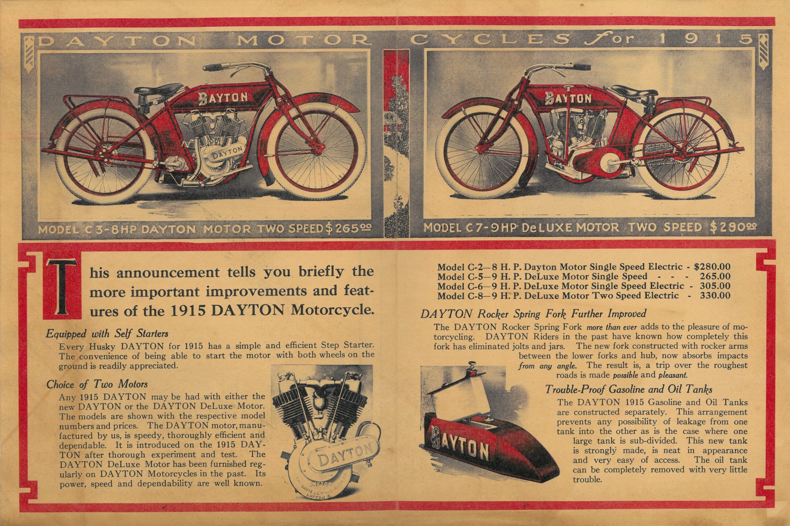 Dayton Motercycles 1915-Inside
