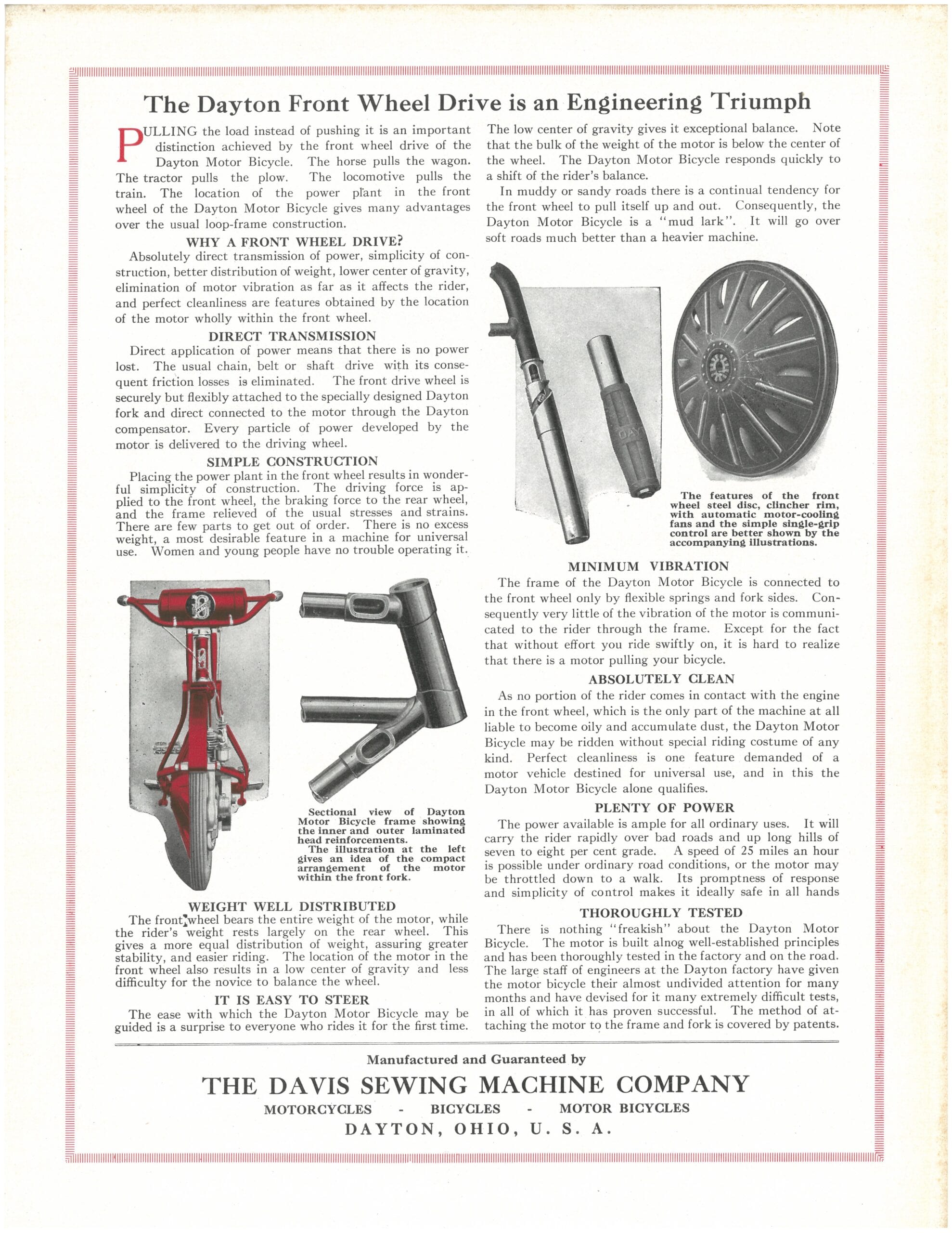 Dayton Motor Bicycle - cir. 1915 - 4-5
