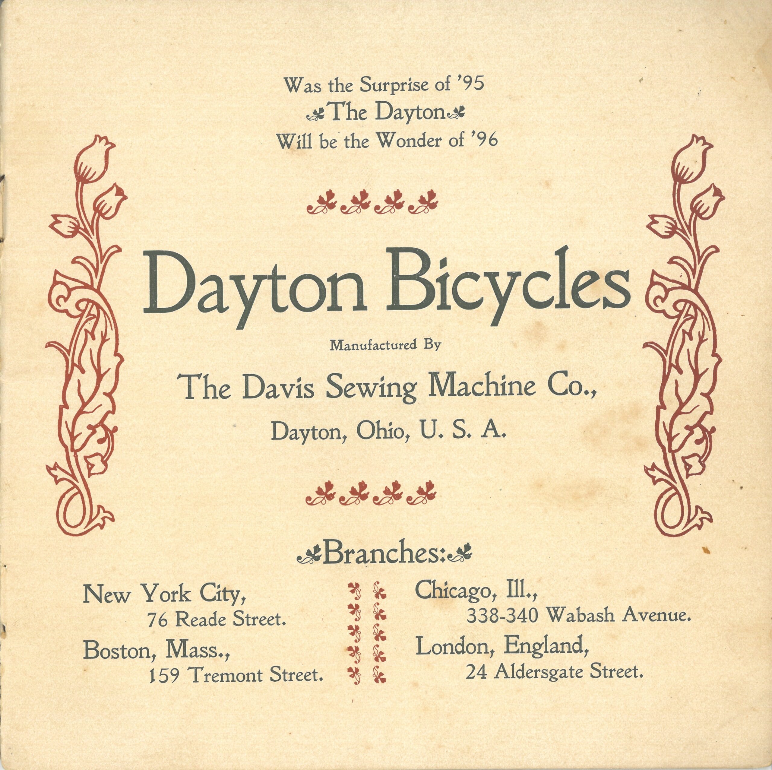 1896 Davis Dayton Catalog - Page 1