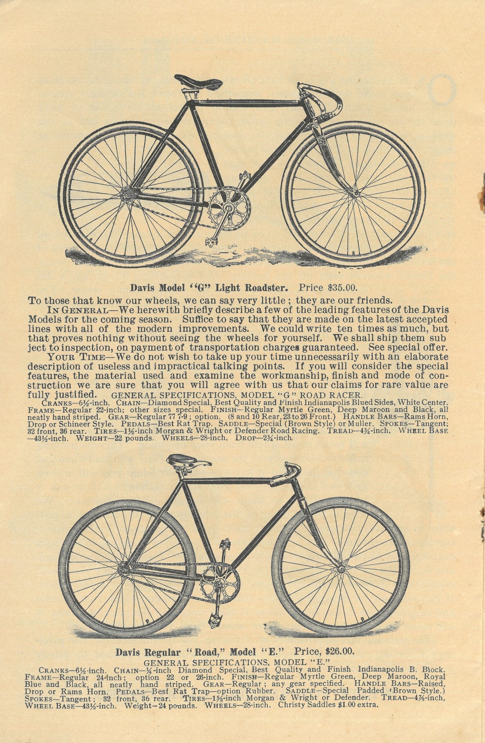 1898 Davis Machine Company Catalog - Page 19