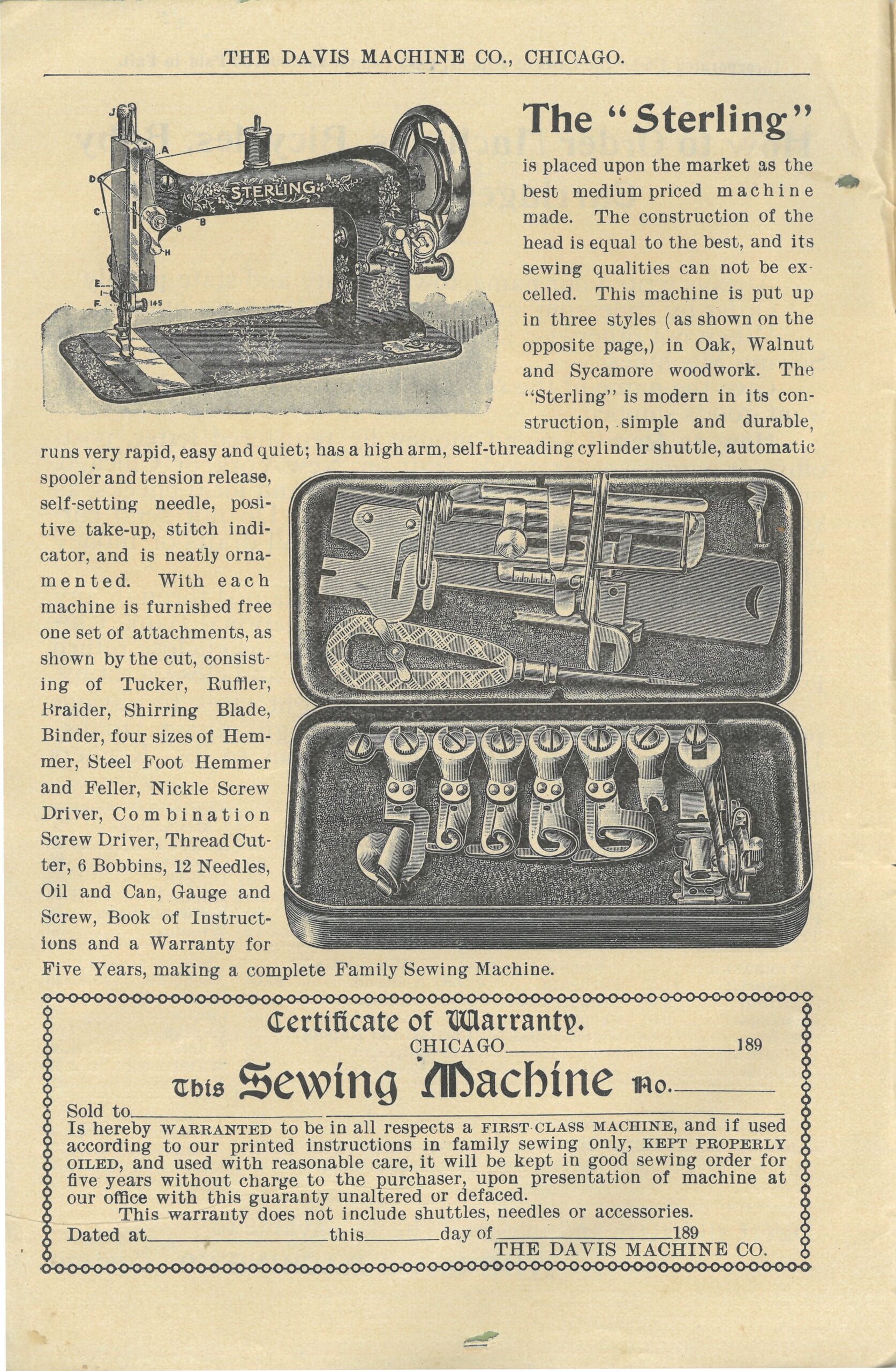 1898 Davis Machine Company Catalog - Page 3