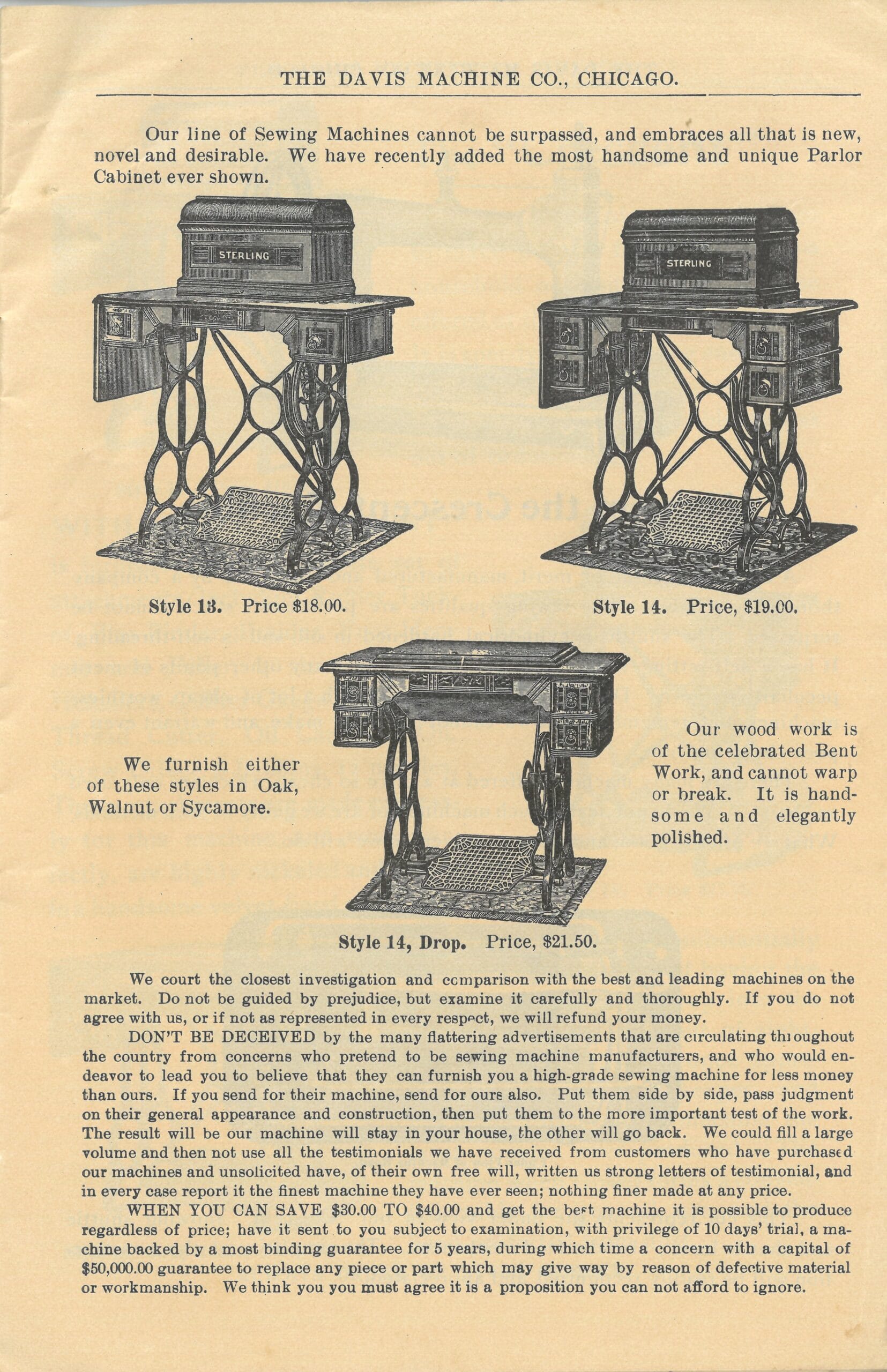 1898 Davis Machine Company Catalog - Page 4