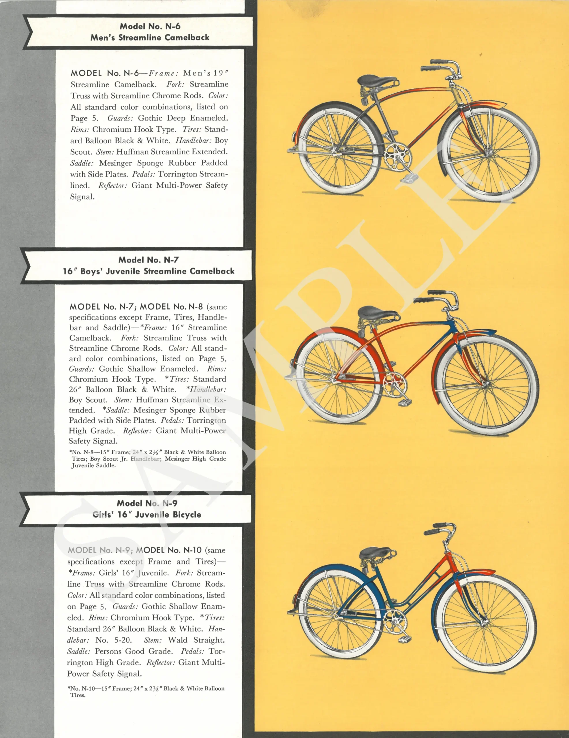 1937 National Bicycle Catalog WM-7