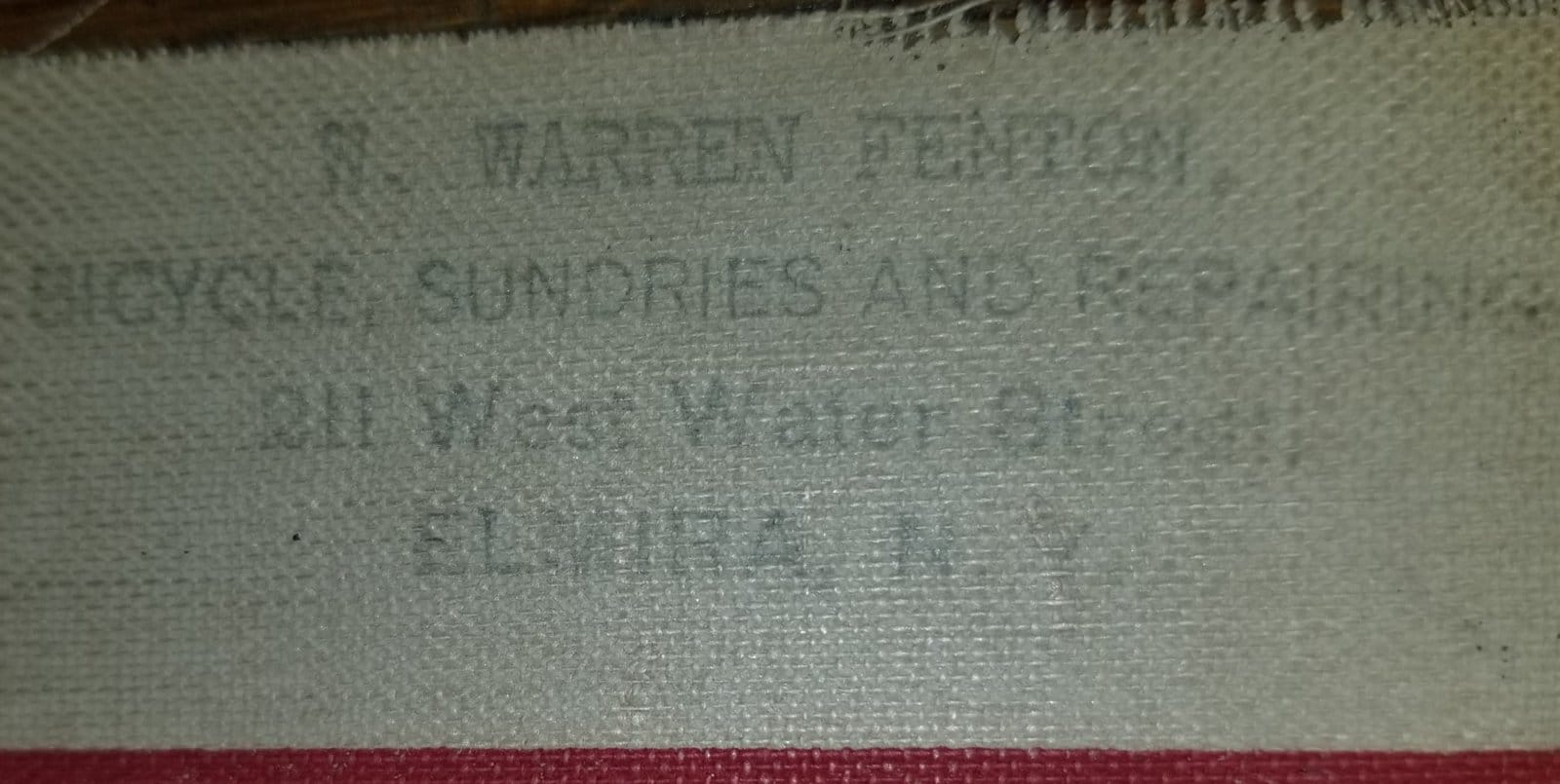 Davis Sewing Machine Company - Dayton Bicycles - Screened Linen Ad. Dealer - 24 x 36 - ~1920
